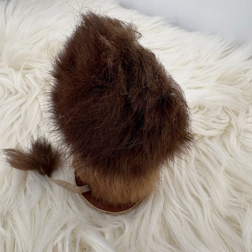 Vintage Handmade Mink Fur Animal Toy 5